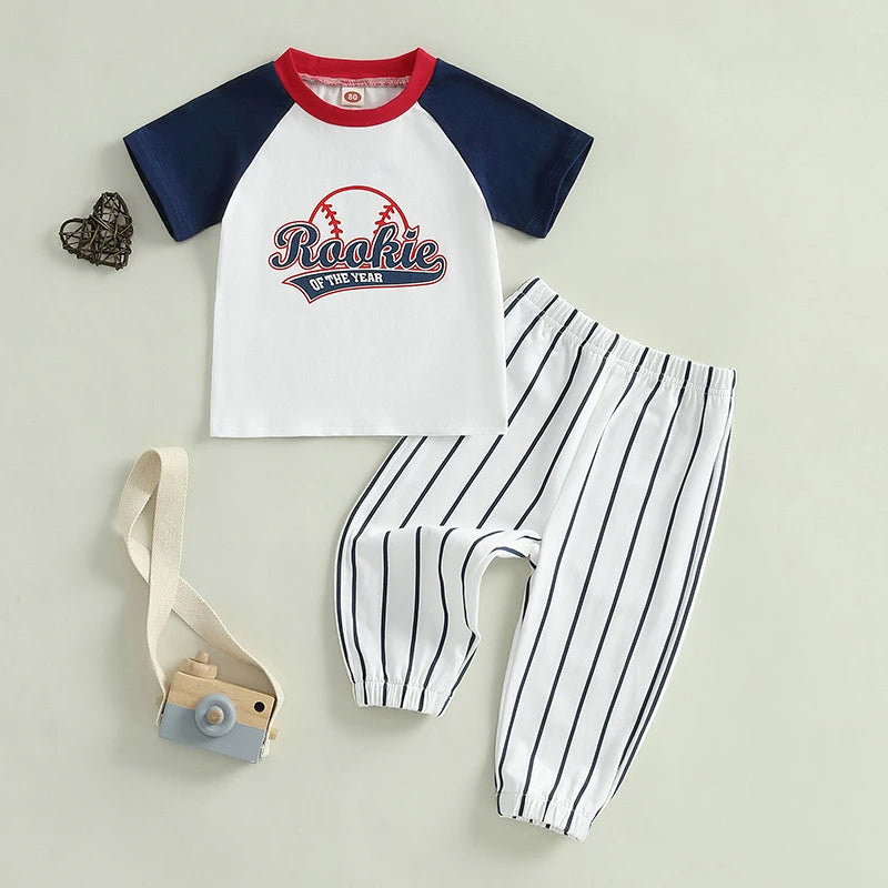 oddler Boy Birthday Outfit – Football Number Print Shirt & Camouflage Pants 2-Piece Set 🎂🏈👕👖