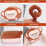 Achwishap Monkey Plush Toy – Fluffy Stuffed Animal Doll, Soft Hugging Pillow, Throw Plushie Cushion for Kids & Home Decor