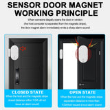 🚨 130dB Burglar Alarm – Magnetic Door & Window Open Sensor with Chime for Home Security & Child Safety