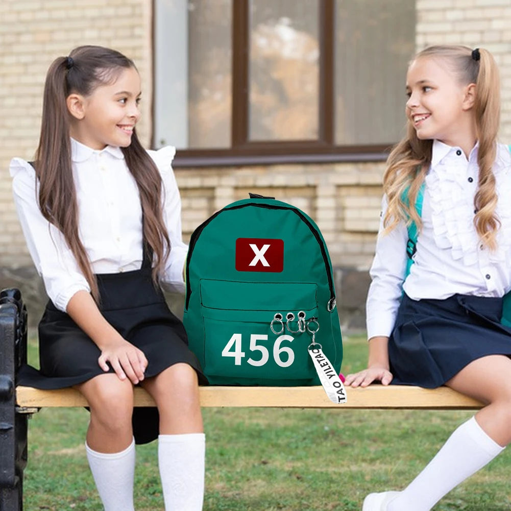 Korea Game Season 2 Cosplay Backpack Package – Unisex Large Capacity Student School Shoulder Bag