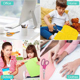 8-Inch All-Purpose Scissors 6-Pack – Sharp Comfort-Grip Scissors for Office, School, Sewing, Fabric & Craft Projects