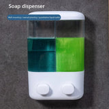 ABS Wall-Mounted Liquid Soap Dispenser – Single or Double Head Foam Hand-Wash & Shower Gel Pump