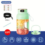 40oz USB Rechargeable Portable Blender – Dual Lids, Silicone Straw & BPA-Free Design for Smoothies & Shakes 🥤⚡