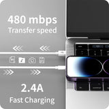 9-Pack 6ft Fast Charging Lightning Cables – Durable USB Charger Cords Compatible with iPhone Devices
