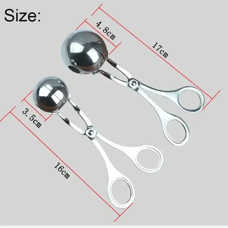 304 Stainless Steel Meatball Maker Clip – Fish-Ball & Rice-Ball Mold Form Tool