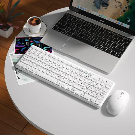 2.4G Wireless Gaming Keyboard and Mouse Combo – Portable Mini Keyboard with Silent Keys & Optical Mouse Kit for Laptop & PC