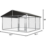 Heavy-Duty Outdoor Dog Playpen – Secure Steel Kennel with Lock for Safe Training & Play