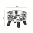 Elevated Stainless Steel Cat Bowl – Neck-Protection Design with Anti-Slip Base