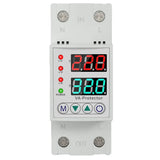 Over/Under Voltage Reclosing Protector – 40A/63A Relay with Overcurrent Protection, Automatic Household Circuit Breaker Accessory