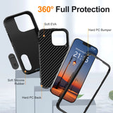 iPhone 13 Series Heavy Duty Case – 3-Layer Shockproof Kickstand Cover for 13, 13 Pro & 13 Pro Max