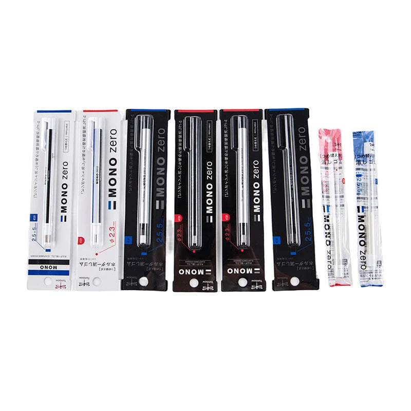 Tombow MONO Zero Mechanical Eraser – Refillable Pen-Style Precision Eraser