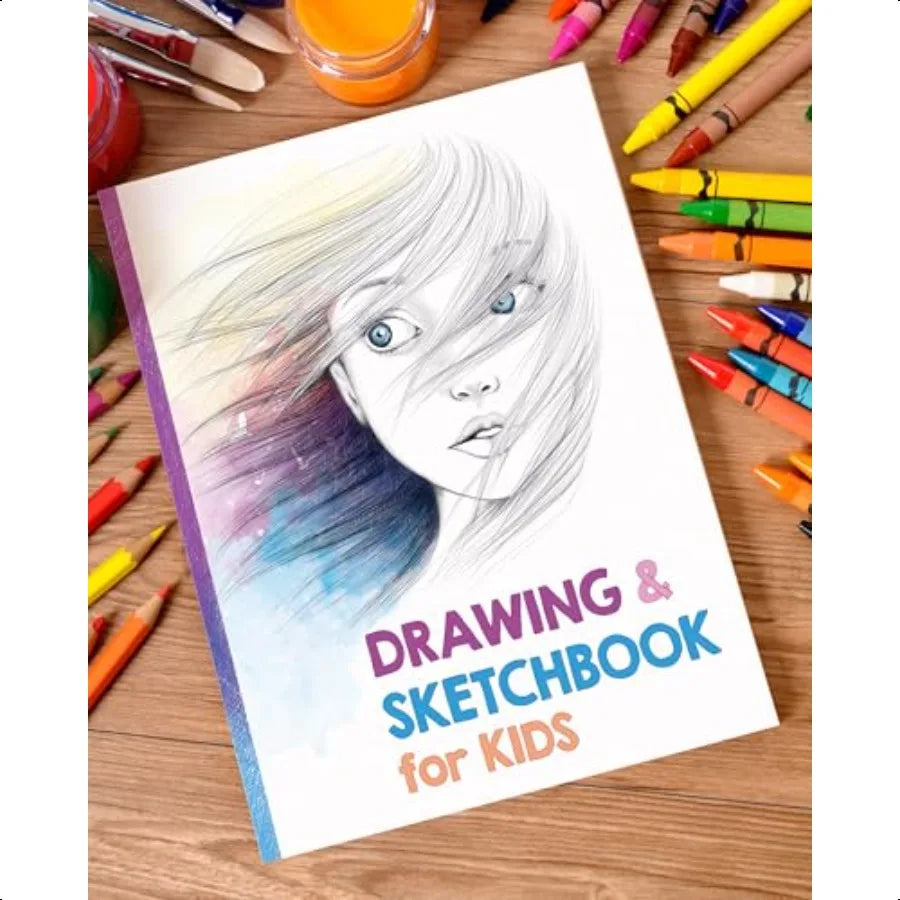 8.5×11″ 100-Page Blank Sketchbook – Versatile Drawing, Doodling & Writing Pad