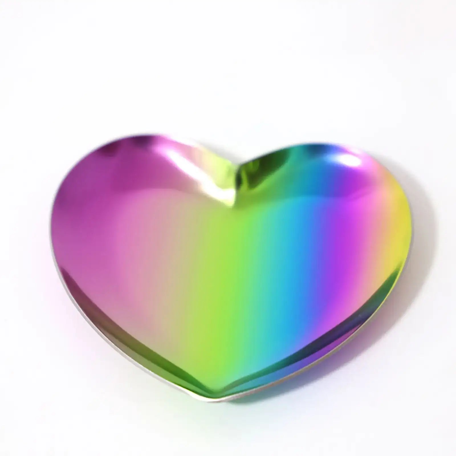 Stainless Steel Heart-Shape Decorative Tray – Gold & Silver Jewelry Dish & Cosmetic Organizer Plates