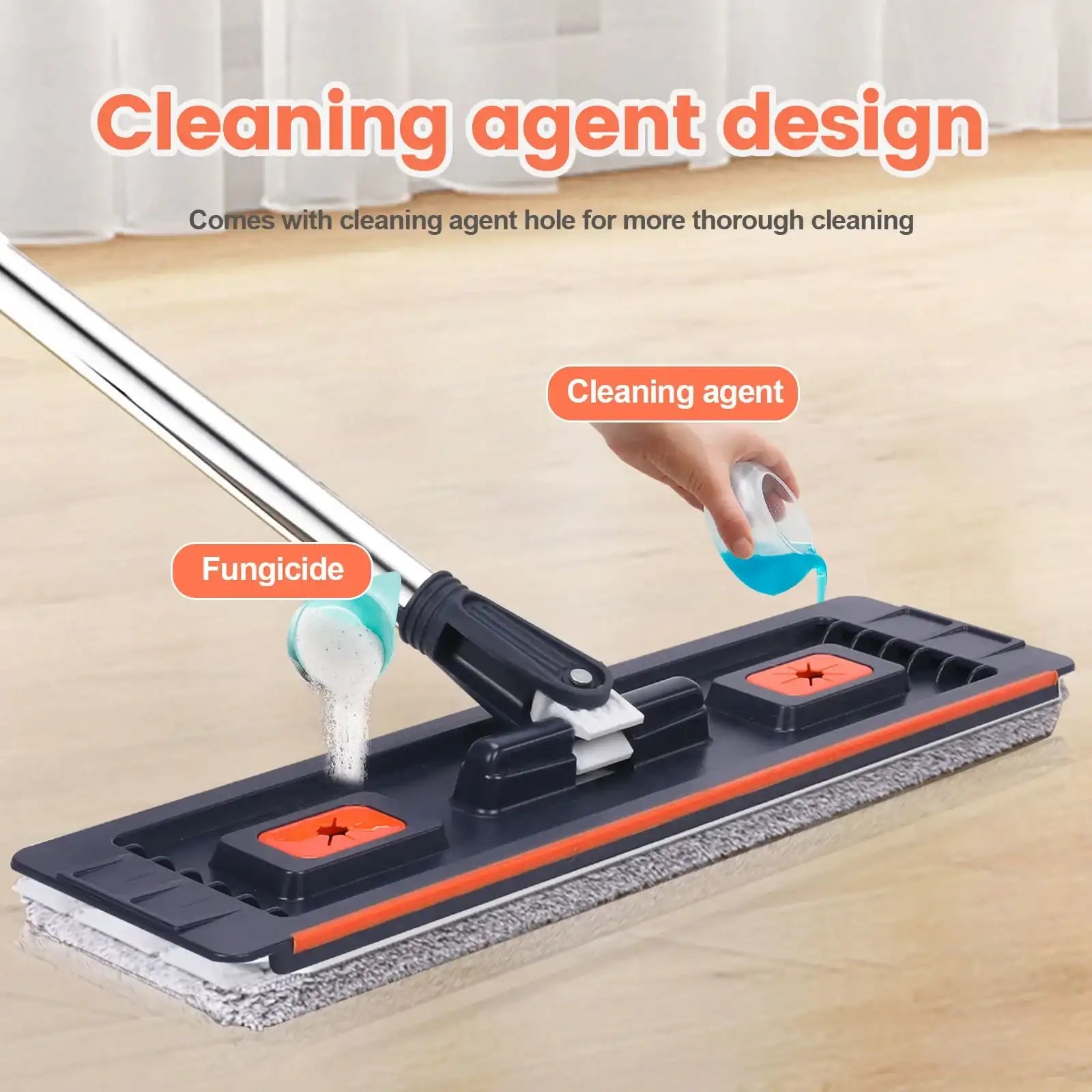 Dual-Compartment Floor Washing Mop & Bucket Set – Hands-Free Lazy Clean System