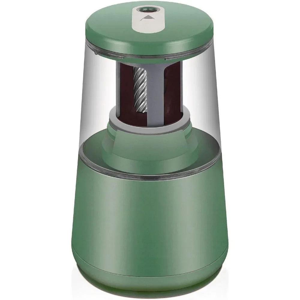 Electric Pencil Sharpener – Heavy-Duty Helical Blade, Auto-Stop for No.2 & Colored Pencils (6-8 mm)