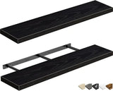 36-inch Floating Wall Shelf Set (2-Pack) – Slim Profile Storage Solution for Bathroom & Bedroom