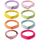 8-Piece Headband Set – Cross Knit Thread Hair Accessories for Face Wash, Yoga & Exercise 💆‍♀️🧘‍♀️