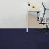 Dark Blue 24x24 Commercial Carpet Tiles – 15PCS Peel & Stick Floor Squares for Home & Office Use