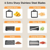 Multifunctional Vegetable & Fruit Chopper with Container – 13-in-1 Slicer, Dicer, Onion Mincer for Kitchen Prep 🍅🔪