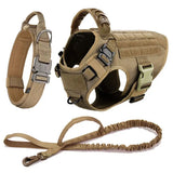 Large Dog Harness & Leash Set – Training & Walking Vest with Collar for German Shepherd, Malinois & Medium/Large Dogs