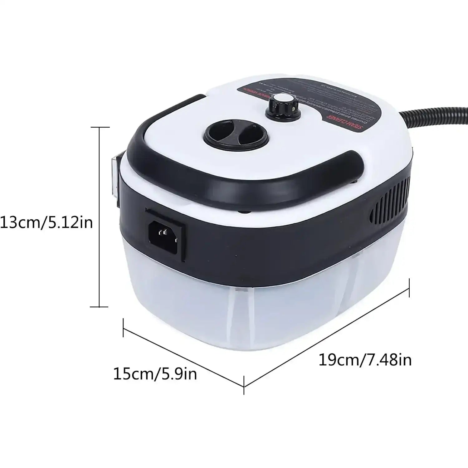 2500 W Handheld High-Temperature Pressurized Steam Cleaner – 3 Brush Heads for Kitchen & Home Use