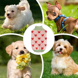 Dog Sweater – Cozy Turtleneck Pullover with Heart Design for Puppies & Cats (Winter Knitwear)
