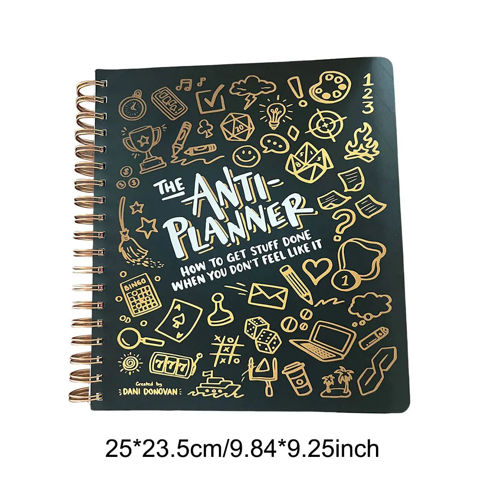 Anti-Planner Journal – Get Things Done Without Pressure | Creative Productivity Notebook