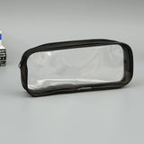 Transparent Large Capacity Pencil Case – Simple Zipper Pen Pouch for School & Office