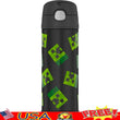 Minecraft 16 oz Stainless Steel Insulated Water Bottle – Kids Spout Lid with Carry Handle & Durable Build