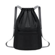 Waterproof Drawstring Backpack – Large Capacity Sports Gym Bag with Zipper for Swimming, Yoga & Fitness