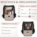 Ravuo Vegan Leather Convertible Backpack Purse — Multi-Style Women’s Travel & Everyday Shoulder Bag
