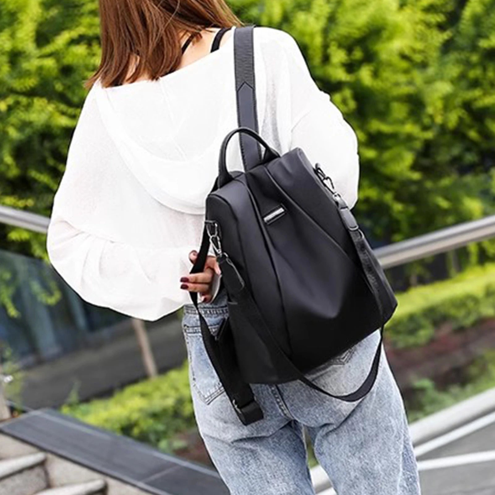 Oxford Cloth Anti-Theft Backpack for Women – Lightweight Multi-Pocket Gift Backpack