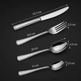 16-Piece Luxury Premium Stainless Steel Flatware Set – Service for 4 (Knives, Forks, Spoons, Teaspoons)