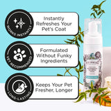 Waterless Pet Shampoo Foam – No-Rinse Deodorizing Cleanser for Dogs & Cats, Paw Cleaner, Fresh Scent, Easy Grooming & Travel