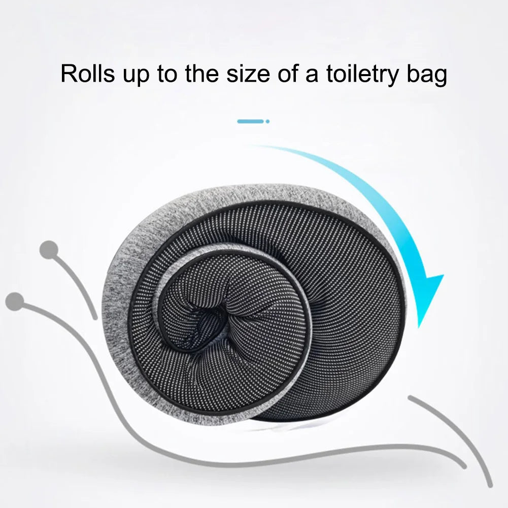 U-shaped adjustable travel neck pillow – ergonomic support cushion & reusable headrest for airplane, car, chair, home & office