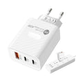 40W 3-Port Wall Charger – USB-C Fast Charging Phone Charger Block & Travel Plug Adapter for Home & Office
