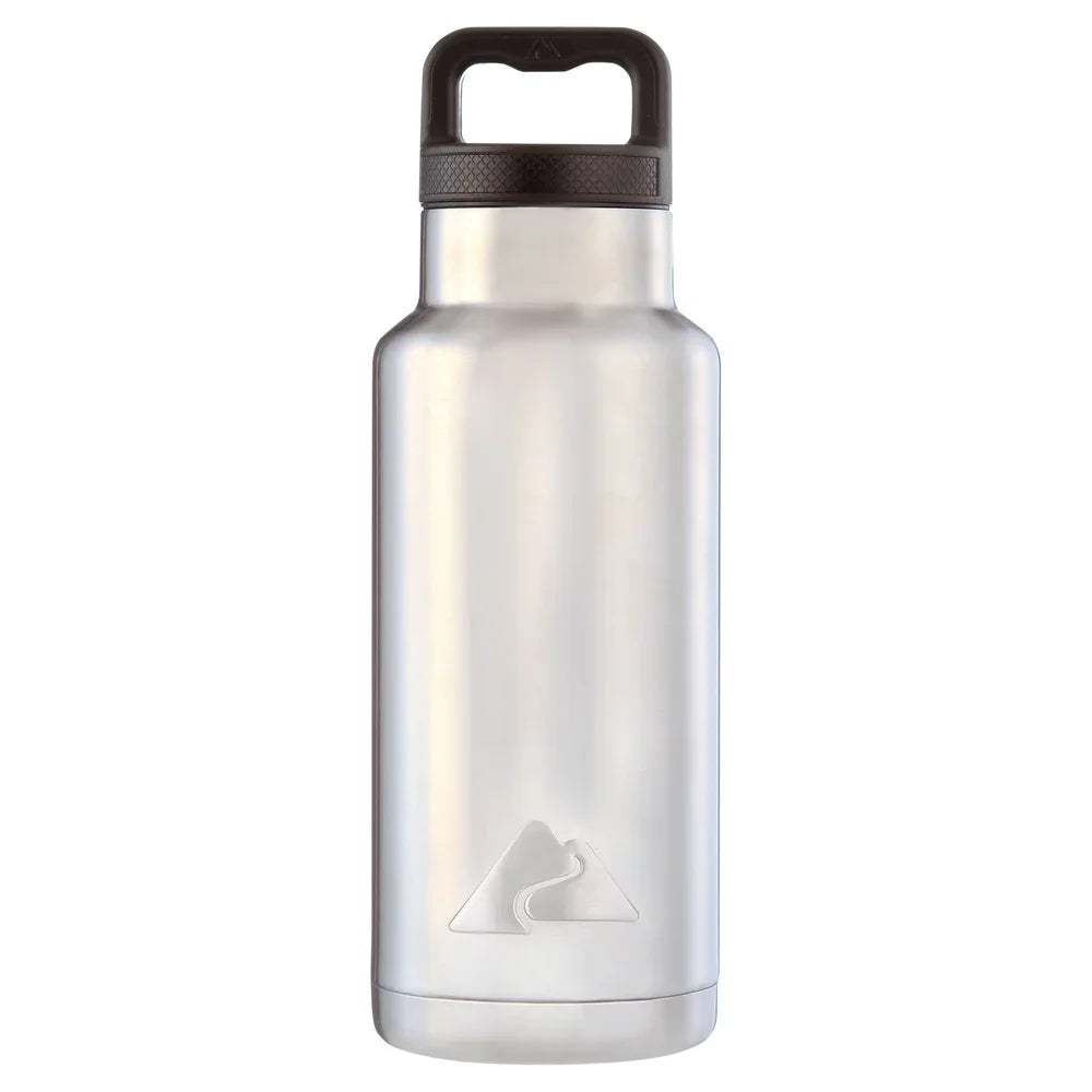 Double-Wall Stainless Steel Wide-Mouth Insulated Bottle – Adventure Ready for Hiking, Camping & Travel