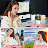 “2025 Upgraded Wireless Bluetooth Headphones – Over-Ear Stereo Headset with Mic for Music, Sports, Smartphone, TV & PC”