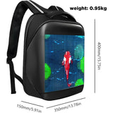 Programmable LED Backpack with Bluetooth Control – Waterproof Large Capacity Bag