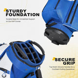 15-Way Cart Golf Bag – Organizer Divider Top, Grab Handles & Rain Cover