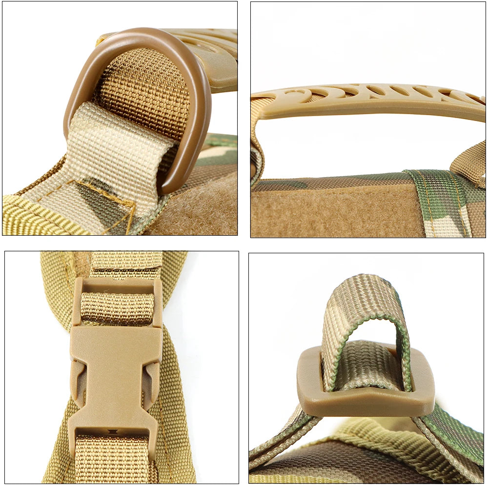 Tactical Cat Harness – Adjustable Military-Style Vest with Control Handle for Walking & Training Cats, Kittens & Small Dogs