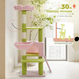 Flower Cat Tree – Multi-Level Cat Tower with Sisal-Covered Scratching Posts, Cute Cat Condo & Top Perch for Indoor Small & Medium Cats
