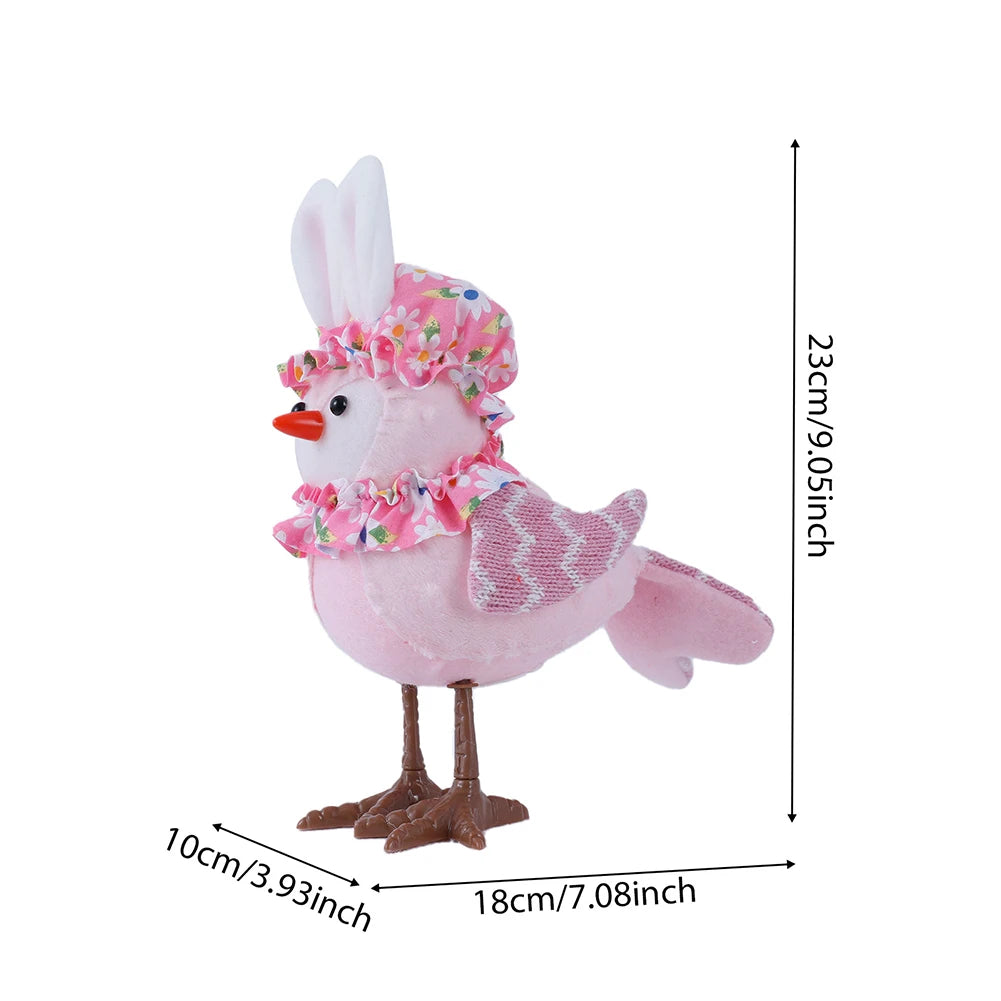 Glowing Bird LED Statue – Cute Cartoon Bird Lamp with Warm Light for Bedroom, Table & Easter Home Décor