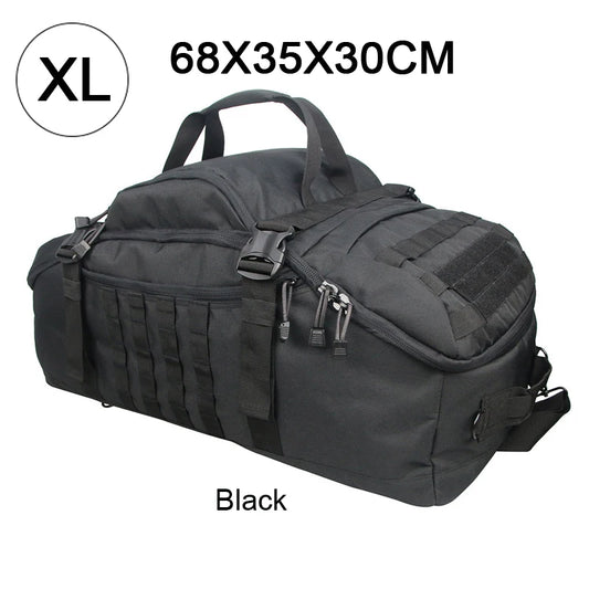 35L/50L/80L outdoor mountaineering MOLLE tactical backpack – large waterproof hiking, camping & travel duffel rucksack bag