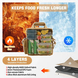 “Large-Capacity Tactical Insulated Lunch Box for Men – Leak-Proof Cooler Bag”