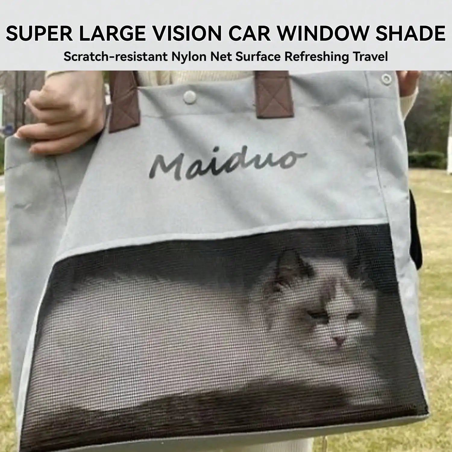 Cat & Small Dog Carrier Bag – Soft-Sided Foldable Tote with Breathable Mesh, Adjustable Travel Bag for Pets