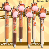 Playful Capybara Butt Press Gel Pen – Cute & Smooth Writing, Quick-Drying