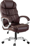 💺 High-Back Office Chair – PU Leather Executive Computer Desk Chair with Adjustable Height & Padded Swivel Seat
