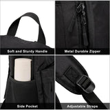 Classic Black 15.6" School Laptop Backpack – USB Charging Bookbag for Teen Boys & Girls | Unisex College & Daily Study Daypack