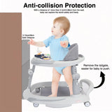 Foldable Adjustable Height Baby Walker with O-Shape Legs & Anti-Rollover Design – 6-18 Months